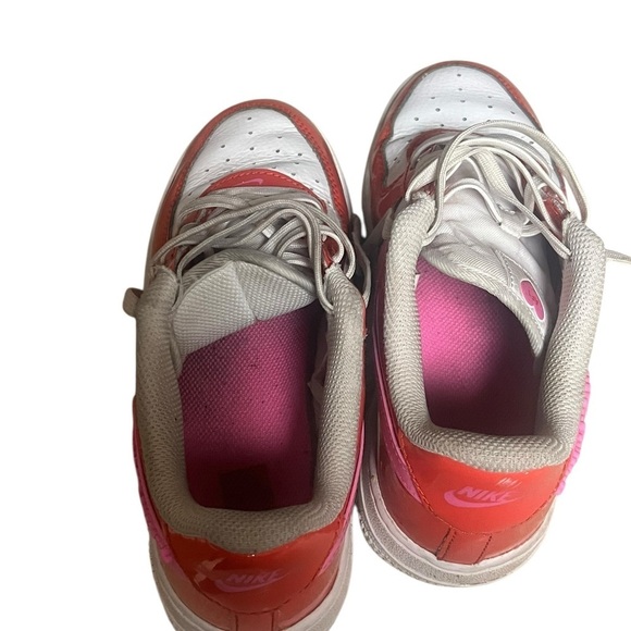 Nike Air Force 1 pink and red Valentine’s Day size 3 - Picture 8 of 13